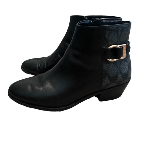 Coach black and gray logo booties - Picture 3 of 6